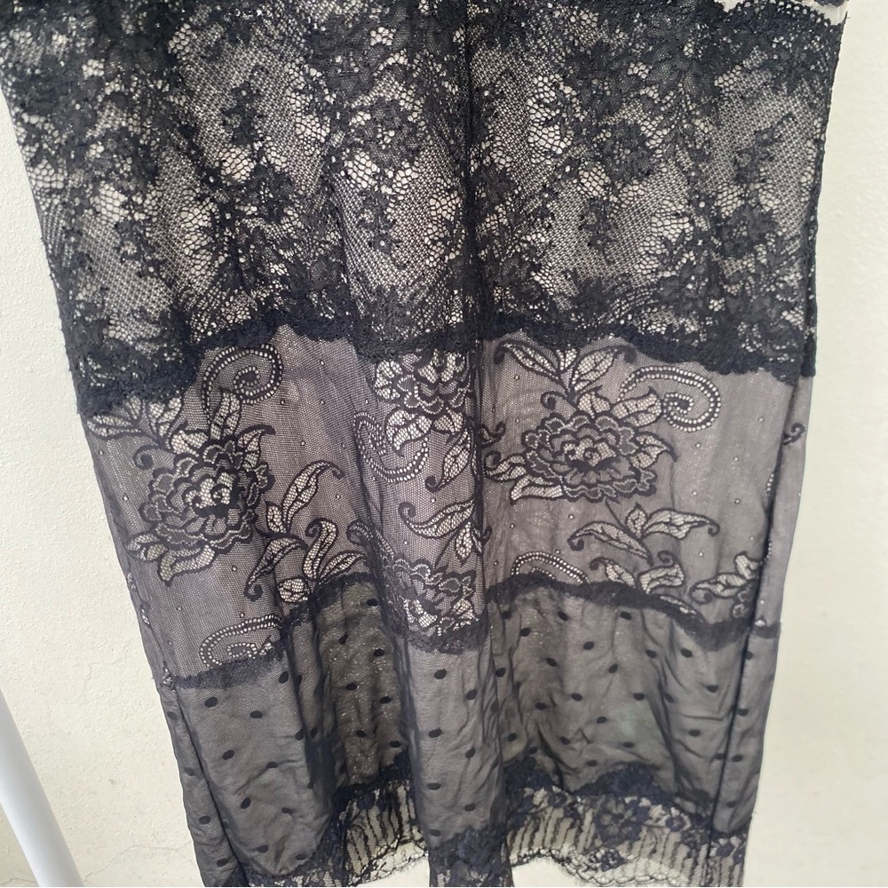 Y2K Euro Whimsygoth Black Mesh & Lace Dress Size Medium - Picture 9 of 10